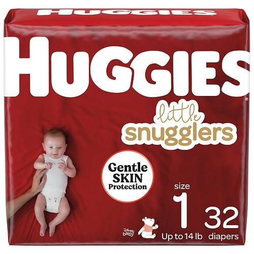 Order Huggies Little Snugglers Baby Diapers Size 1 - 32.0 ea food online from Walgreens store, Magnolia on bringmethat.com