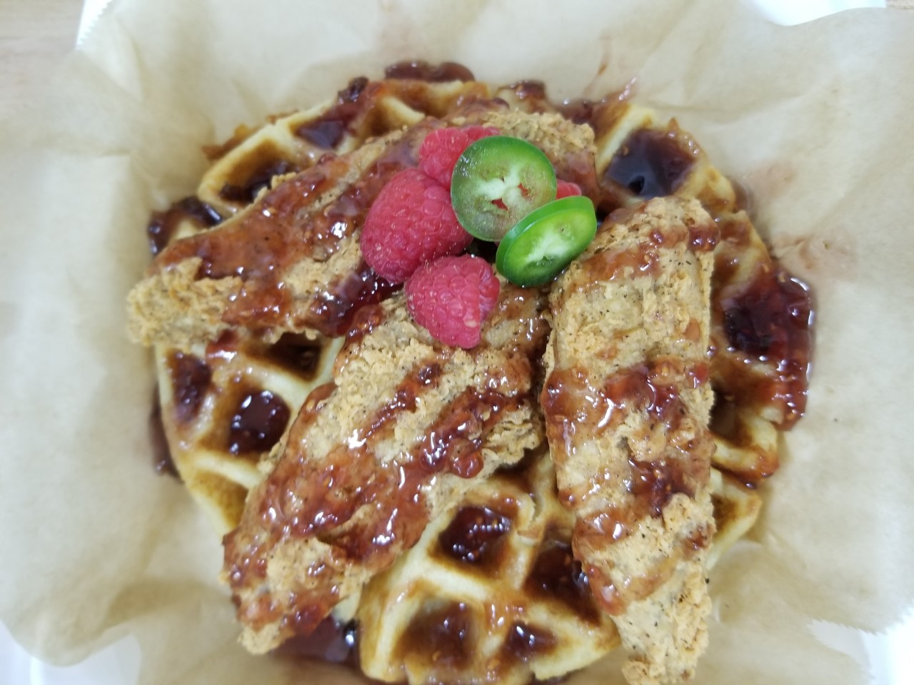 Order Chick'n and Waffles food online from Patunia store, Locust Grove on bringmethat.com