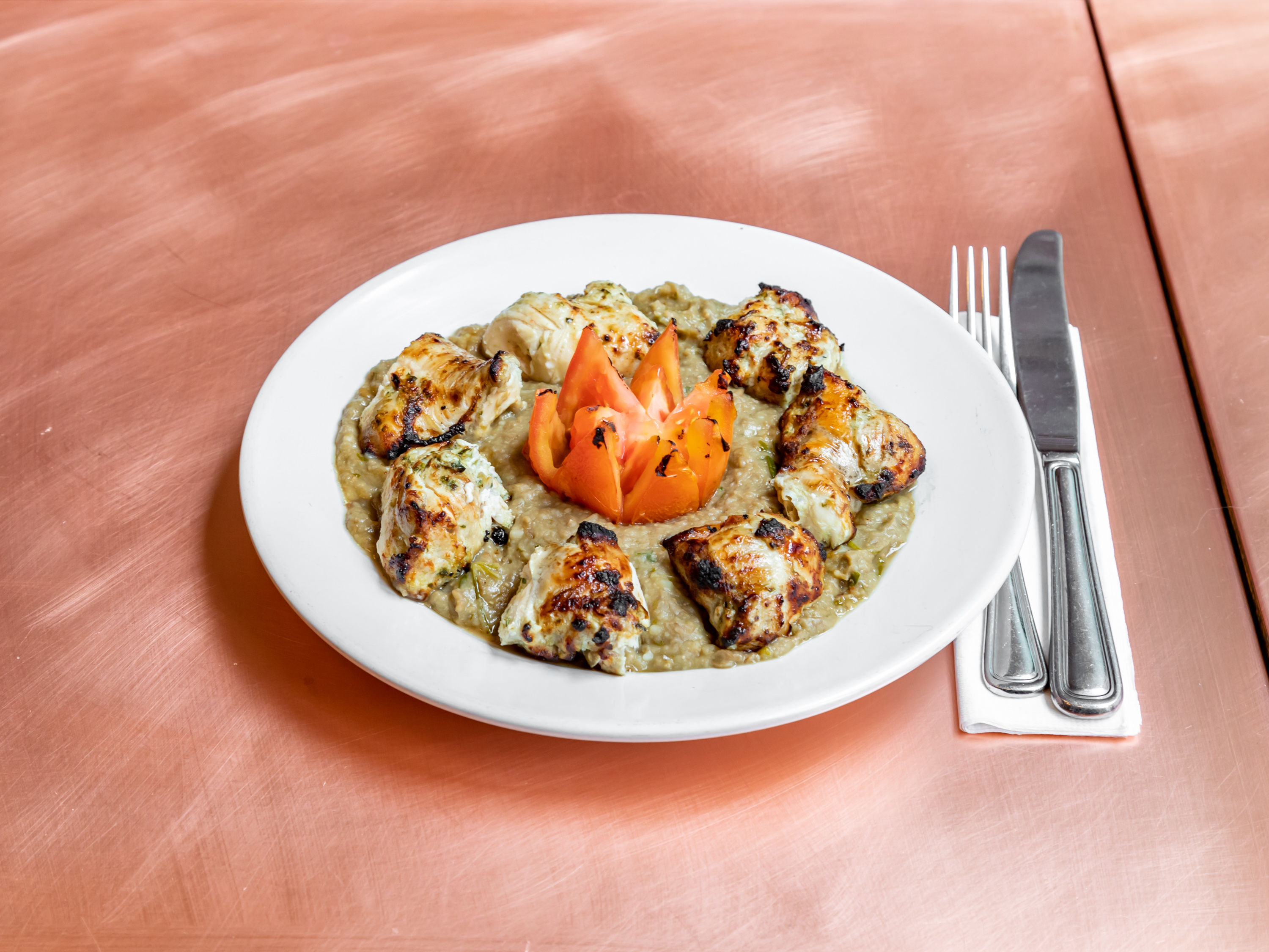 Order Chicken Kebab Plate food online from Moustache store, New York on bringmethat.com