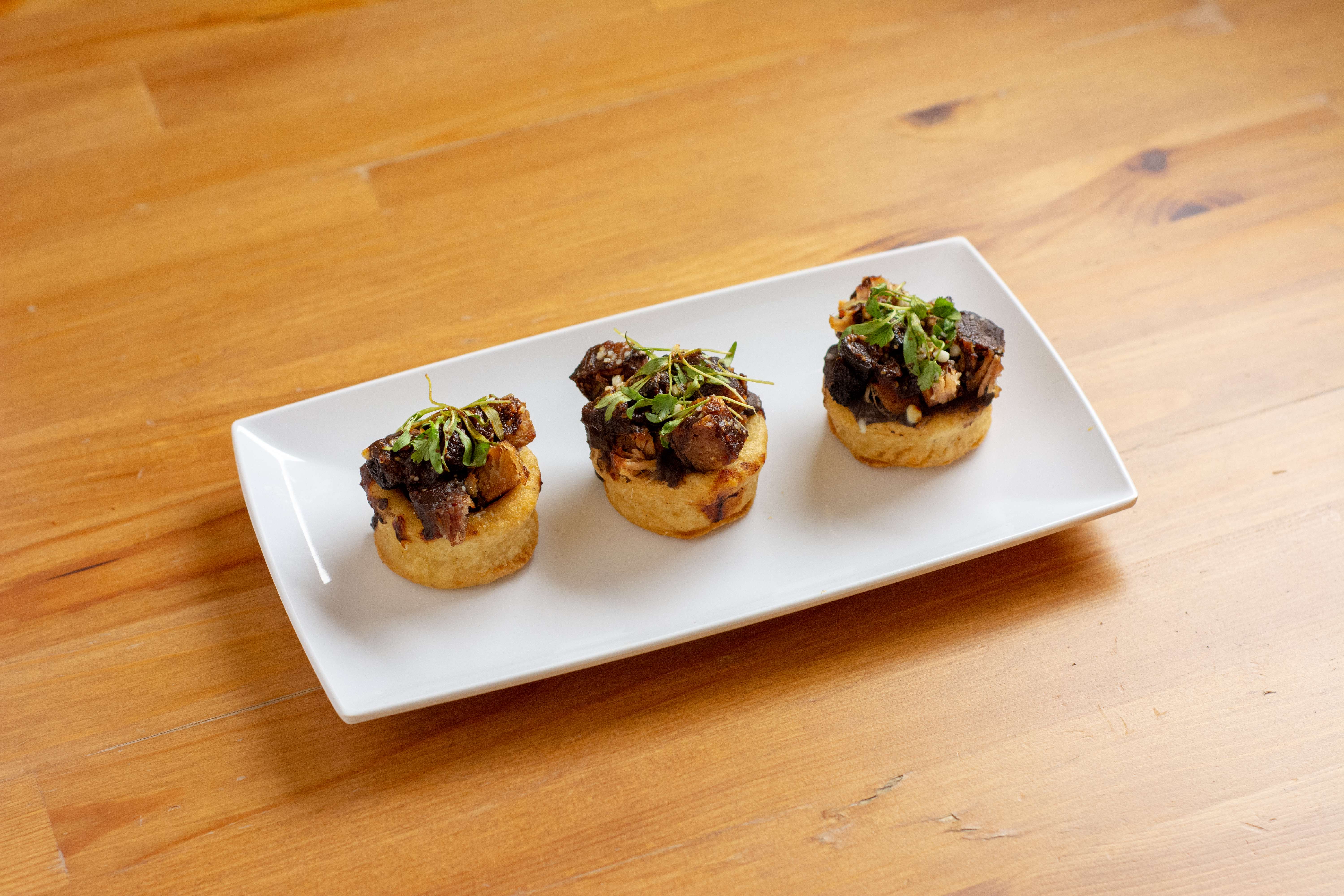 Order Pork Belly Sopes food online from Red O Taste Of Mexico store, San Diego on bringmethat.com