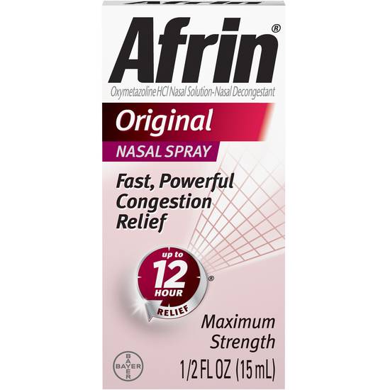 Order Afrin Original Maximum Strength Nasal Spray (0.5 oz) food online from Rite Aid store, Warren on bringmethat.com