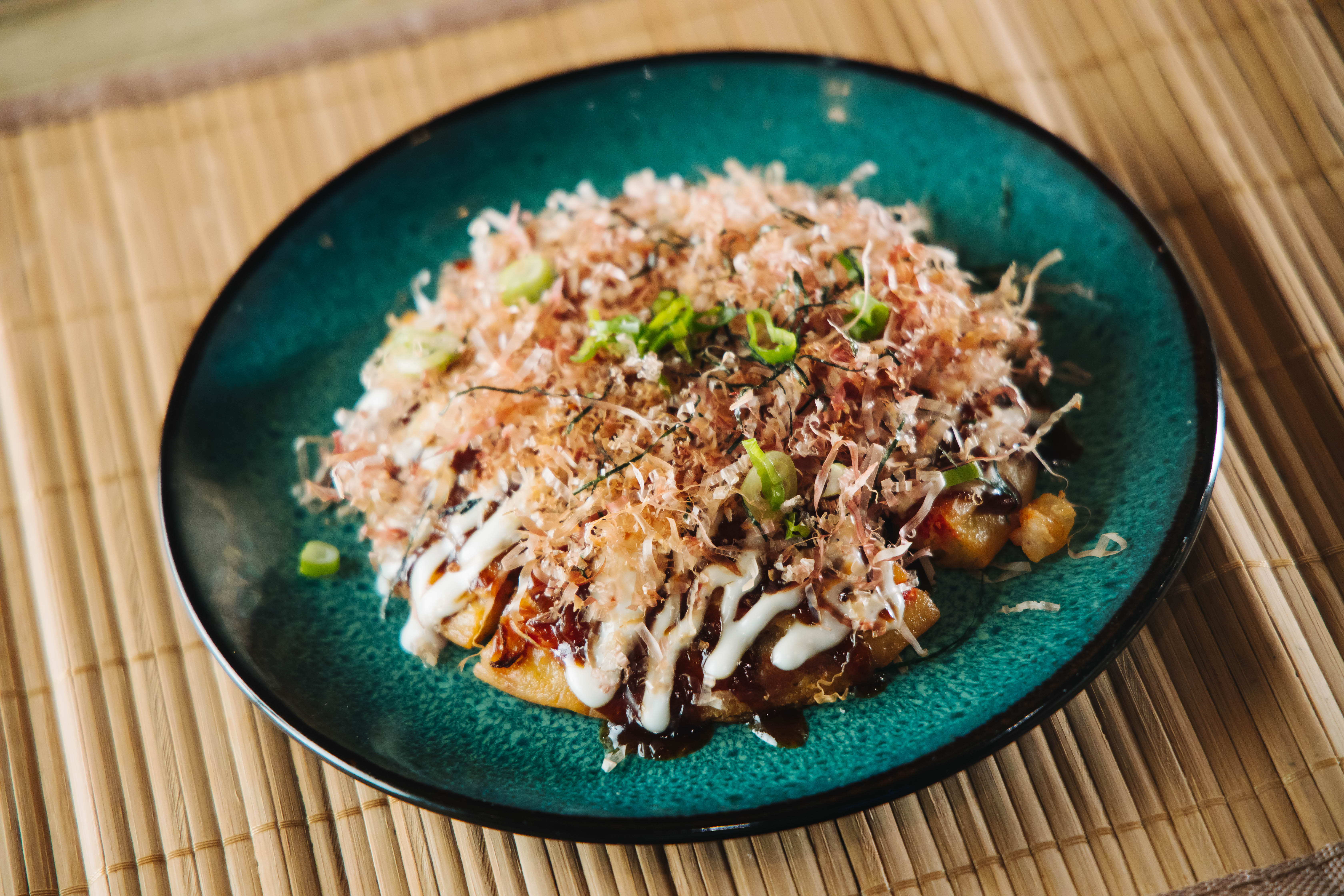 Order A18. Okonomiyaki food online from Ninja Ramen store, Arlington on bringmethat.com