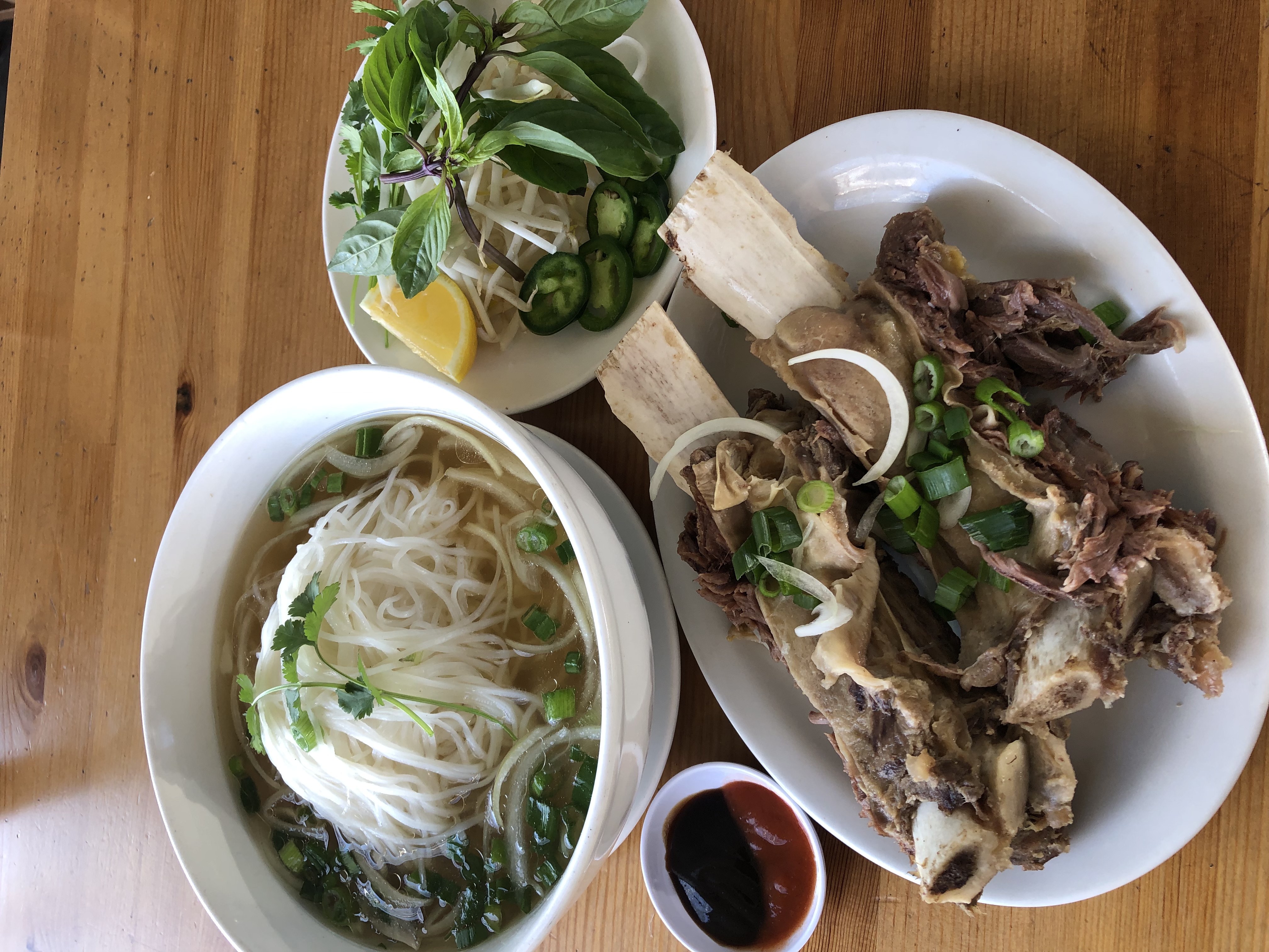 Order 66. Phở Sườn Bò (Beef Rib with Rice Noodle Suop ) food online from Saigon House store, San Leandro on bringmethat.com