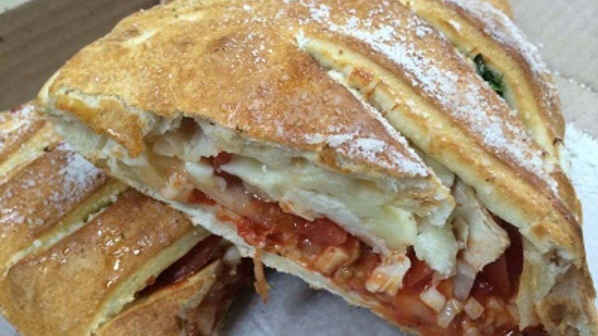 Order Philly Steak Calzone food online from Manny & Olga's Pizza store, Washington on bringmethat.com