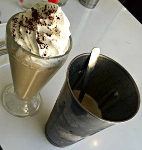 Order 7. Chocolate Chip Cookie Shake food online from Cafe 50's (west la) store, Los Angeles on bringmethat.com