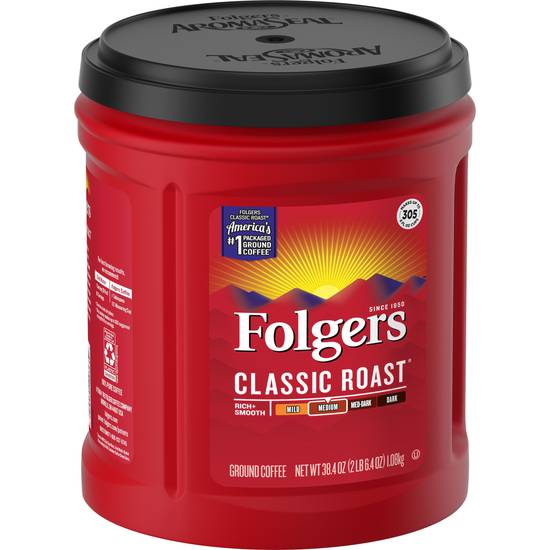 Order Folgers Classic Roast Ground Coffee, 38.4 OZ food online from Cvs store, ALISO VIEJO on bringmethat.com