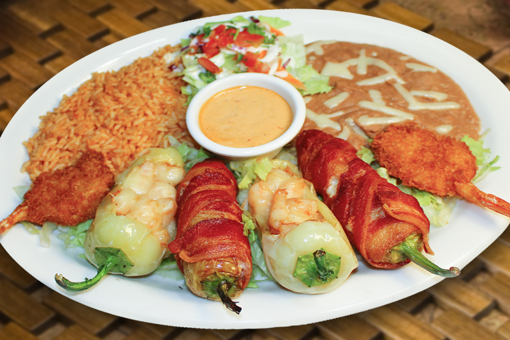 Order San Miguel Shrimp Combo food online from Taqueria San Miguel store, Cathedral City on bringmethat.com