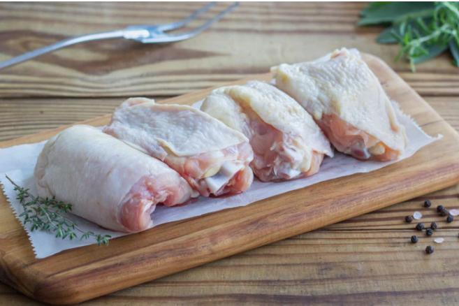 Order Chicken Thighs Pasture Raised, Non GMO Fed, No Antibiotics, No Hormones food online from Agridime Meats store, Gilbert on bringmethat.com