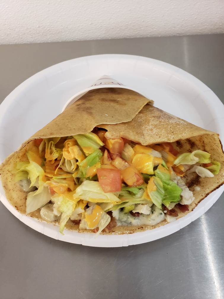 Order Buffalo Chicken Crepe food online from Freshens store, McAllen on bringmethat.com