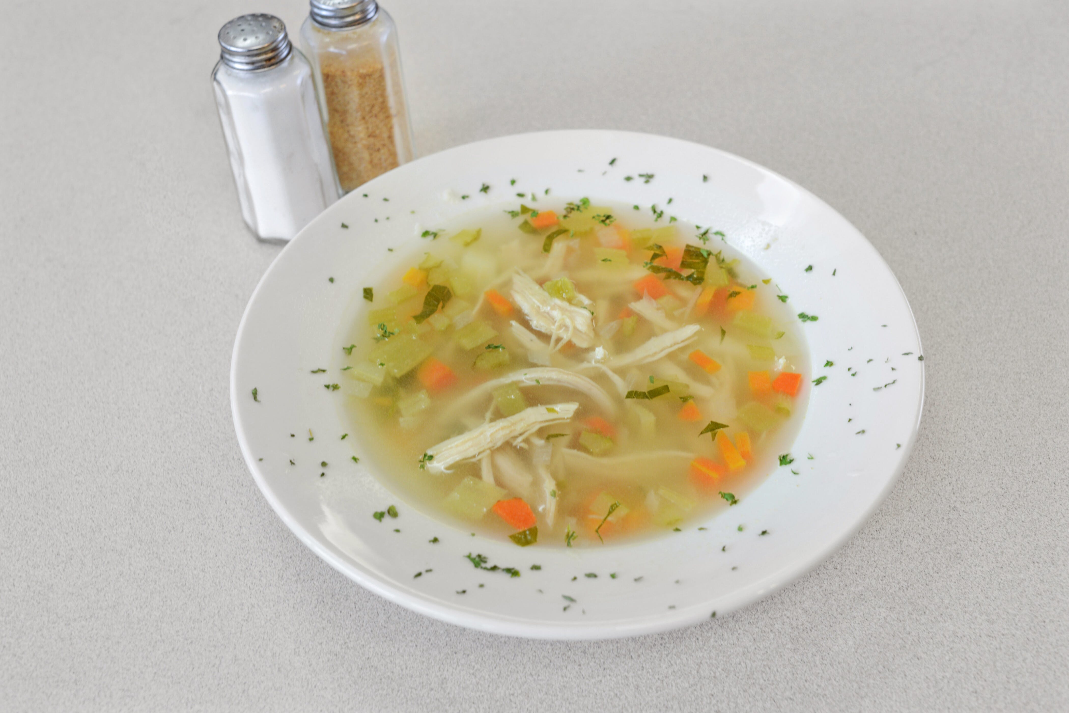 Order Chicken Noodle Soup - Soup food online from Picasso Pizza of Trexlertown store, Trexlertown on bringmethat.com