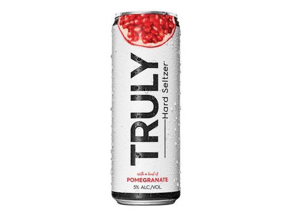 Order TRULY Hard Seltzer Pomegranate, Spiked & Sparkling Water - 12x 12oz Cans food online from Kirby Food & Liquor store, Champaign on bringmethat.com