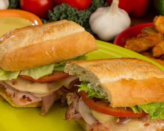 Order Turkey Club Sandwich food online from Hometown Pizza - LaGrange store, La Grange on bringmethat.com