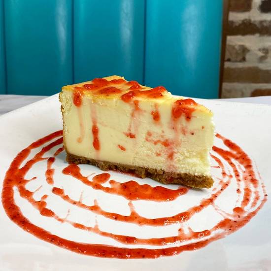 Order Strawberry Daiquiri Cheesecake food online from Spanky Pizza & Bar store, Houston on bringmethat.com