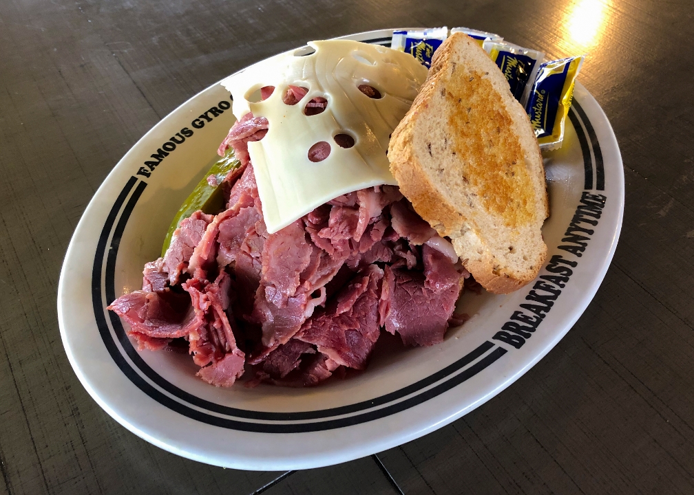 Order Corned Beef Sandwich food online from Gyro George store, Cleveland on bringmethat.com