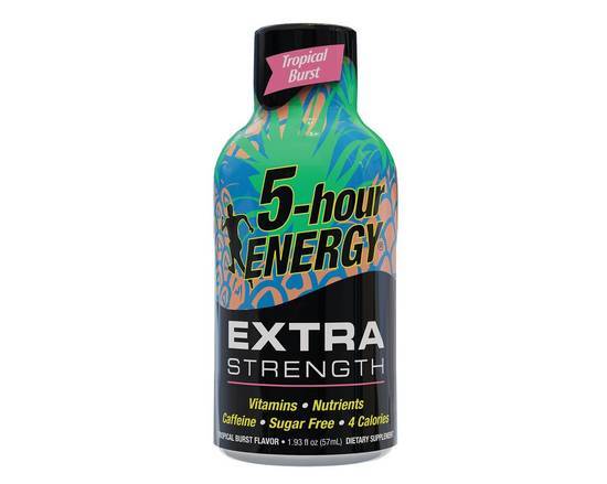Order 5-hour Energy Extra Strength Tropical Burst Bottle (1.93 oz) food online from Urban Value Corner Store store, Dallas on bringmethat.com