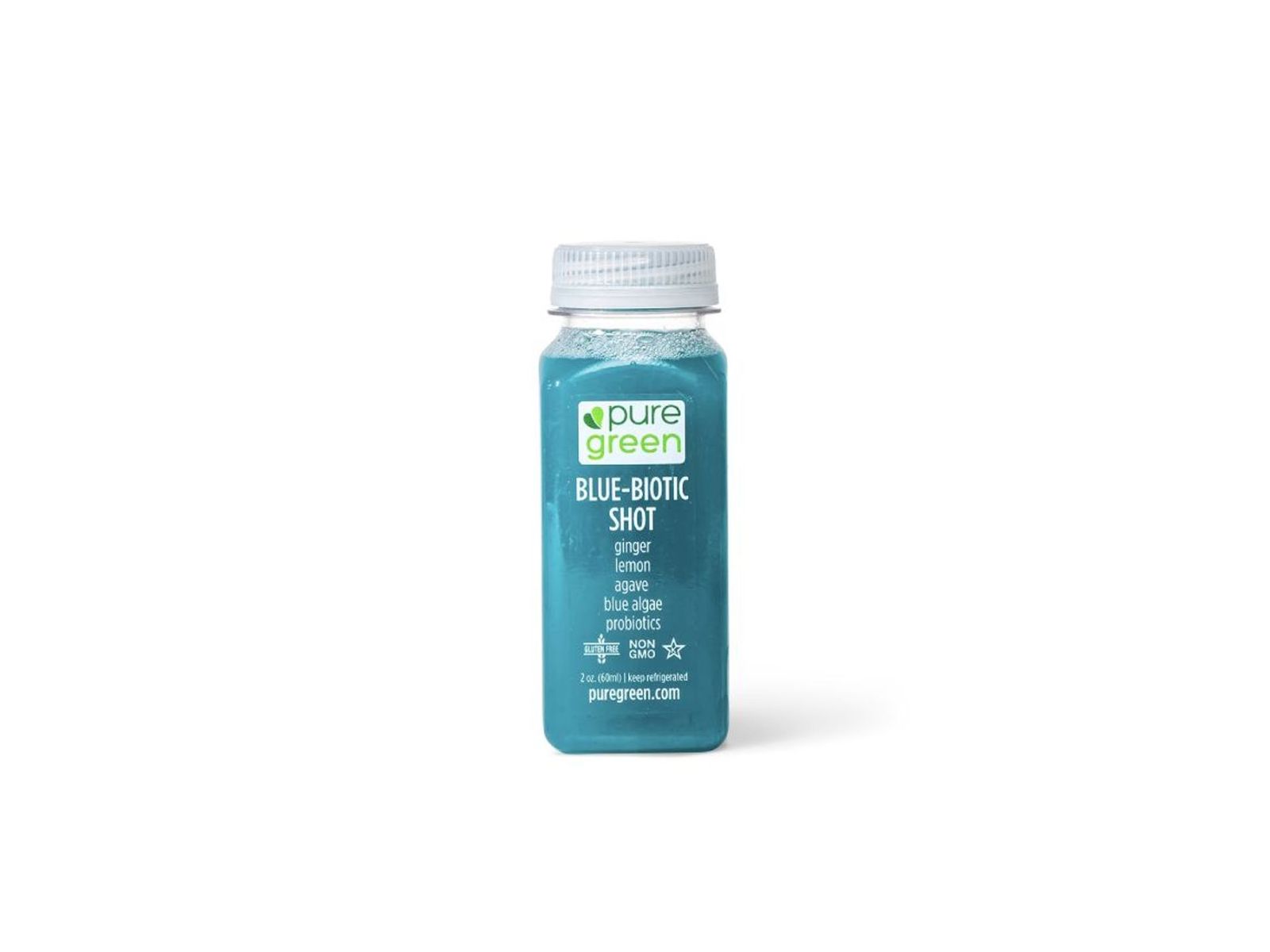 Order Blue Biotic, Cold Pressed Shot (Probiotic Booster) food online from Pure Green store, Brooklyn on bringmethat.com