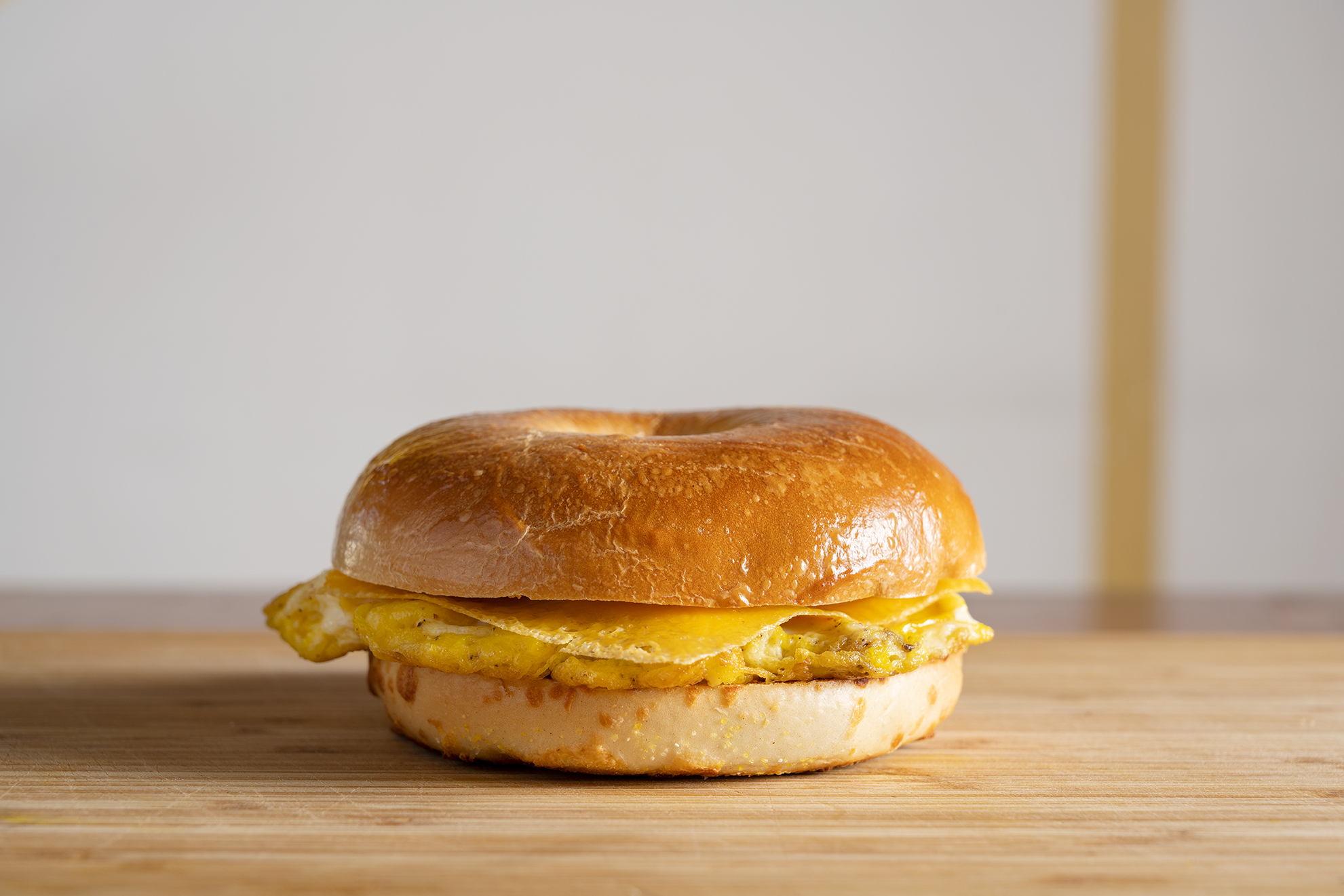 Order B2) Cheese & Fried Egg Bagel food online from Alice St Bakery Café store, Oakland on bringmethat.com