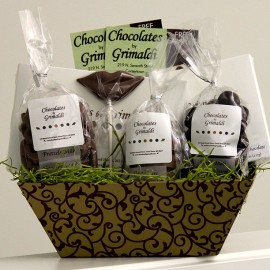 Order Gift Basket - 1 food online from Chocolates By Grimaldi store, Grand Haven on bringmethat.com