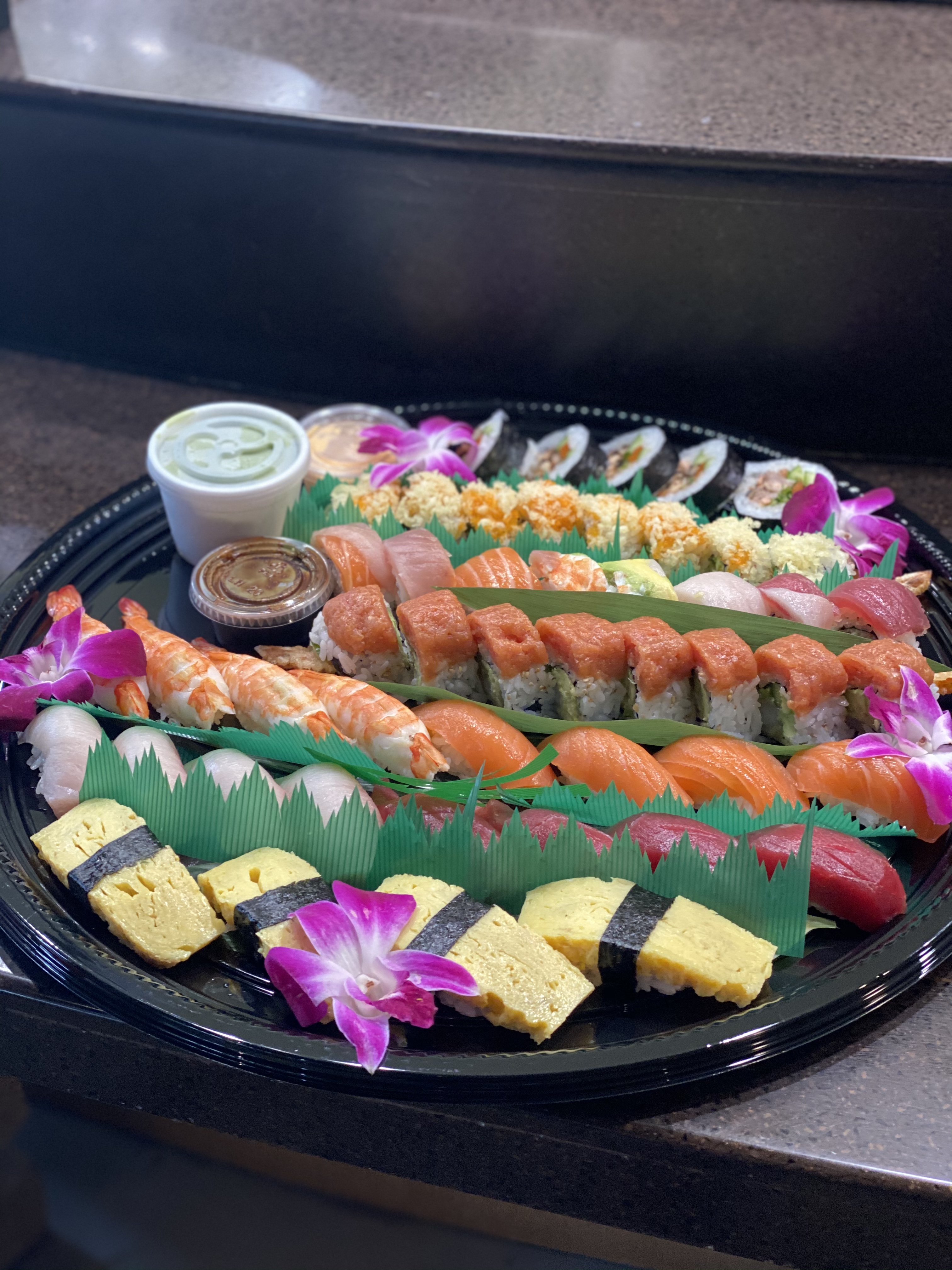 Order Sushi and Roll Mix Platter For 2-3 People food online from Kanpai Japanese Sushi Bar &amp; Gril store, Santa Monica on bringmethat.com