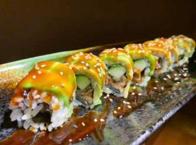 Order R22. Dragon Roll food online from Sushitoo Express store, Gibsonia on bringmethat.com