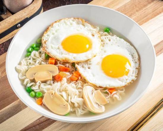 Order Double Egg Nissan Ramen food online from Shooting Star Cafe store, Oakland on bringmethat.com