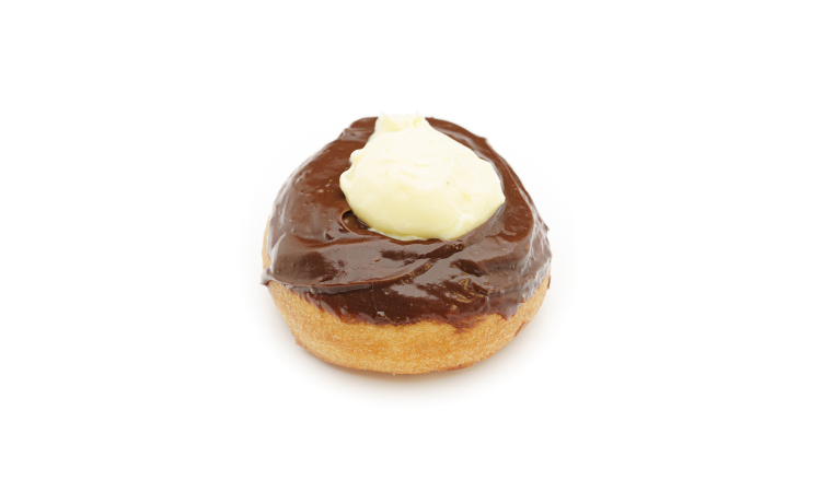 Order Bavarian Cream Donut food online from Desert Donuts store, Phoenix on bringmethat.com