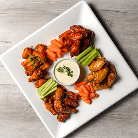 Order Chicken Wings Platter food online from Wood-N-Tap - Southington store, Southington on bringmethat.com