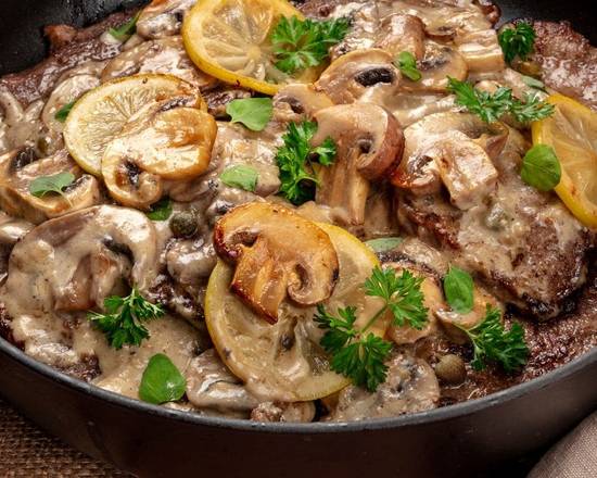 Order Veal Scallopini food online from Americano store, Livermore on bringmethat.com