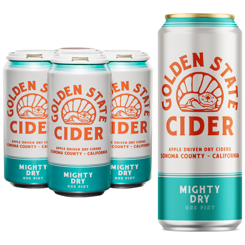 Order Golden State Mighty Dry Cider 4 Pack Cans food online from Mirage Wine & Liquor store, Palm Springs on bringmethat.com
