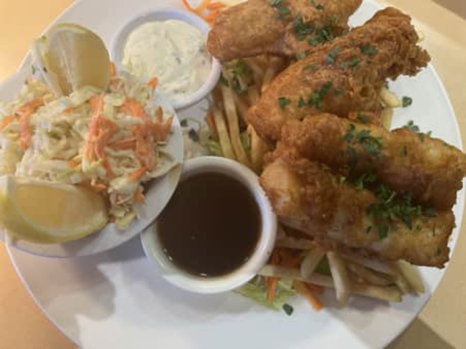 Order Fish & Chips food online from Toast Restaurant store, Novato on bringmethat.com