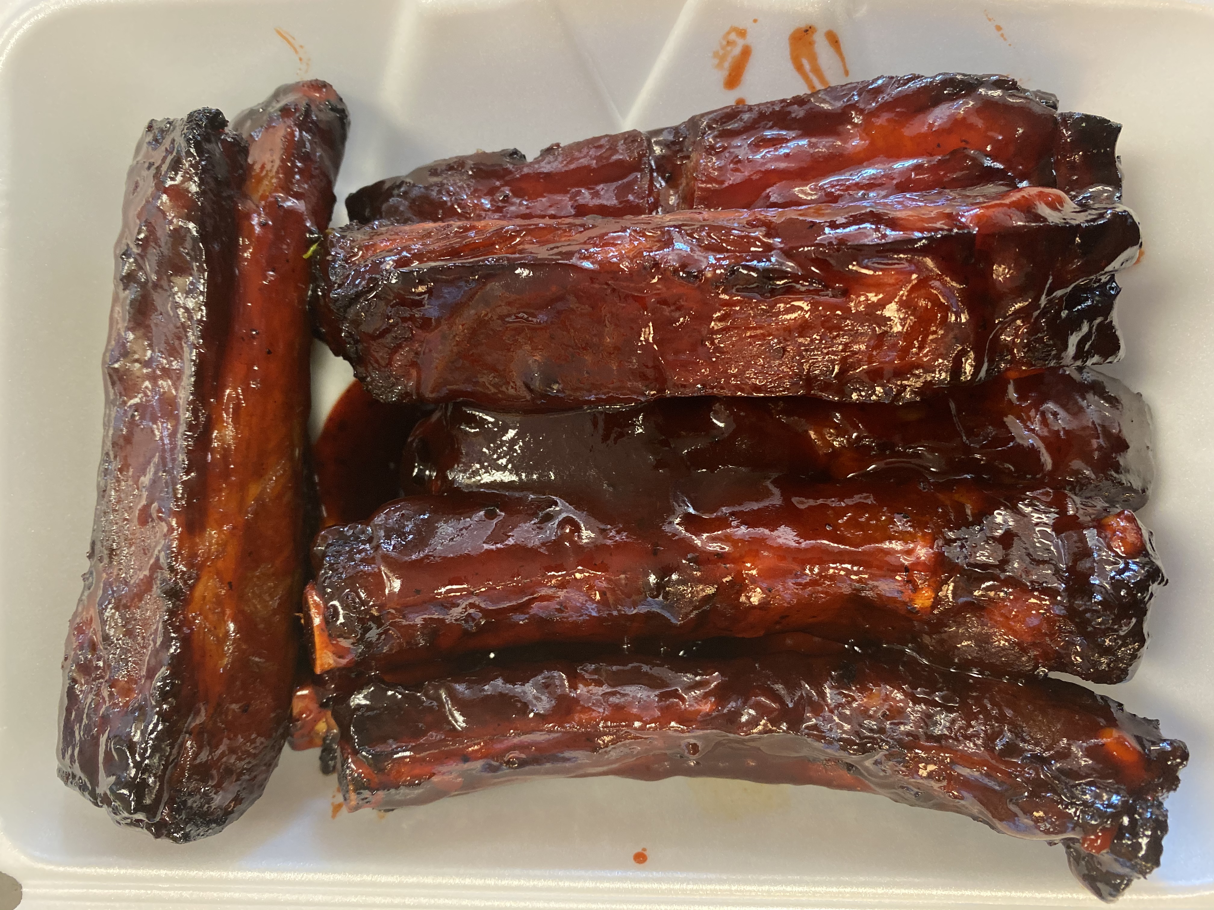 Order 11. BBQ Spare Ribs 8 pieces food online from Lucky Star - Market St. store, Wilmington on bringmethat.com