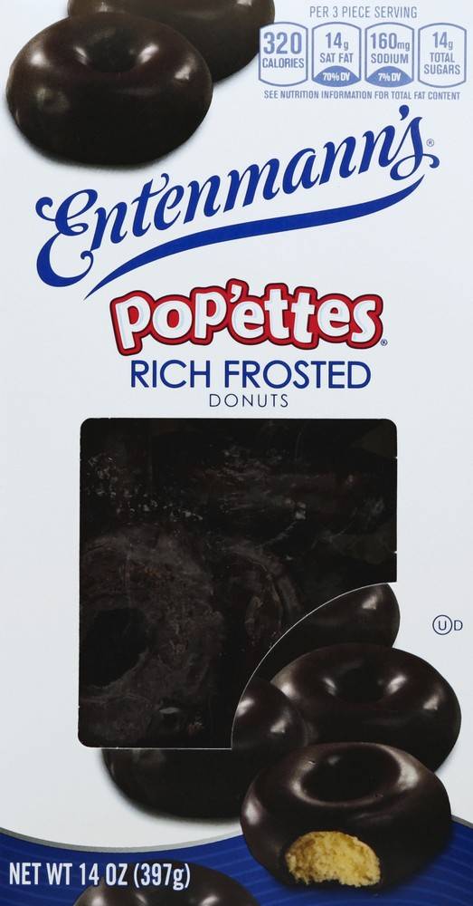 Order Entenmann's · Pop'ettes Chocolate Rich Frosted Donuts (14 oz) food online from Safeway store, Rehoboth Beach on bringmethat.com