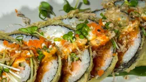 Order Monkey Roll (Super Size Tempura Roll) food online from Sushi Xuan store, Albuquerque on bringmethat.com