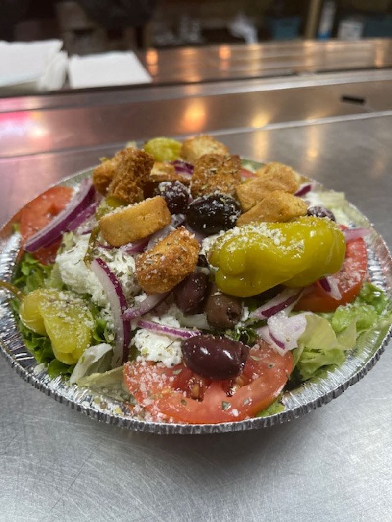 Order Greek Salad - Small food online from Brother Pizza Express store, Houston on bringmethat.com