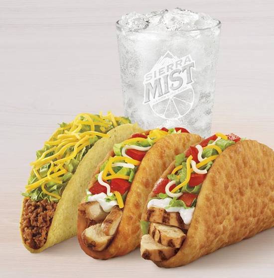 Order 2 Chicken Chalupas Supreme Combo food online from Taco Bell store, Ontario on bringmethat.com