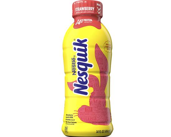 Order Nesquik Strawberry 14oz food online from Moby Liquor store, Los Angeles on bringmethat.com