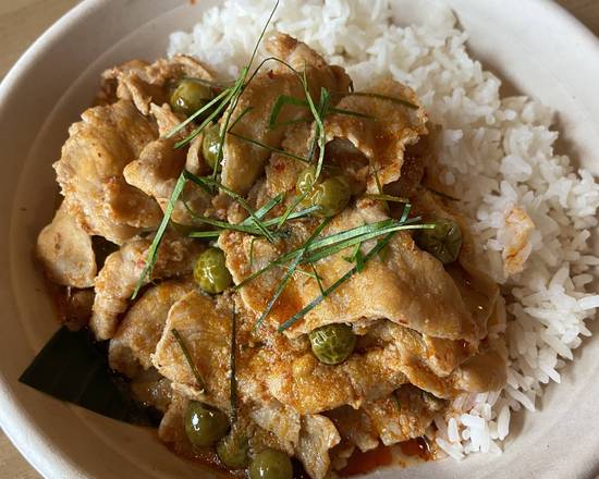 Order Panang Curry with pork (Panang Moo) food online from Ka store, Dallas on bringmethat.com