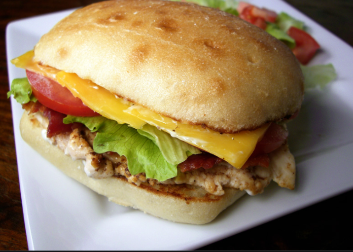 Order Chicken Cheddar Ciabatta Sandwich food online from Caffe Bene store, Jackson Heights on bringmethat.com
