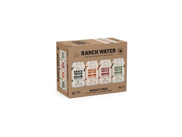 Order Lone River Ranch Water Variety 12-Pack - 12x 12oz Cans food online from Liquor Cabinet store, Houston on bringmethat.com