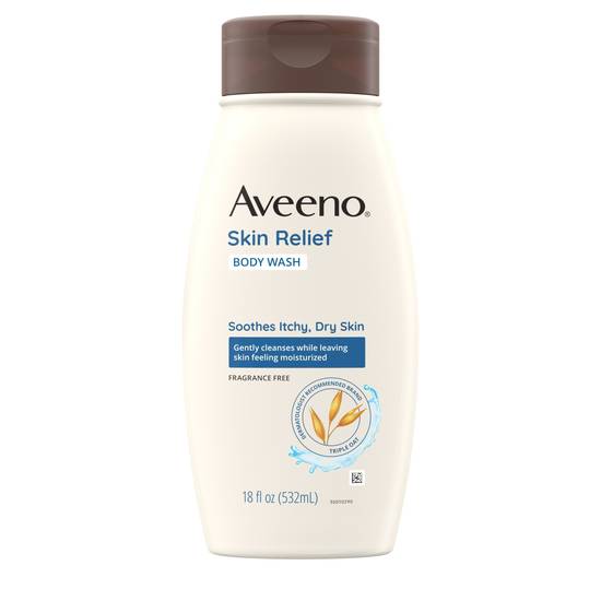 Order Aveeno Skin Relief Fragrance-Free Body Wash for Dry Skin, 18 OZ food online from CVS store, INGLEWOOD on bringmethat.com