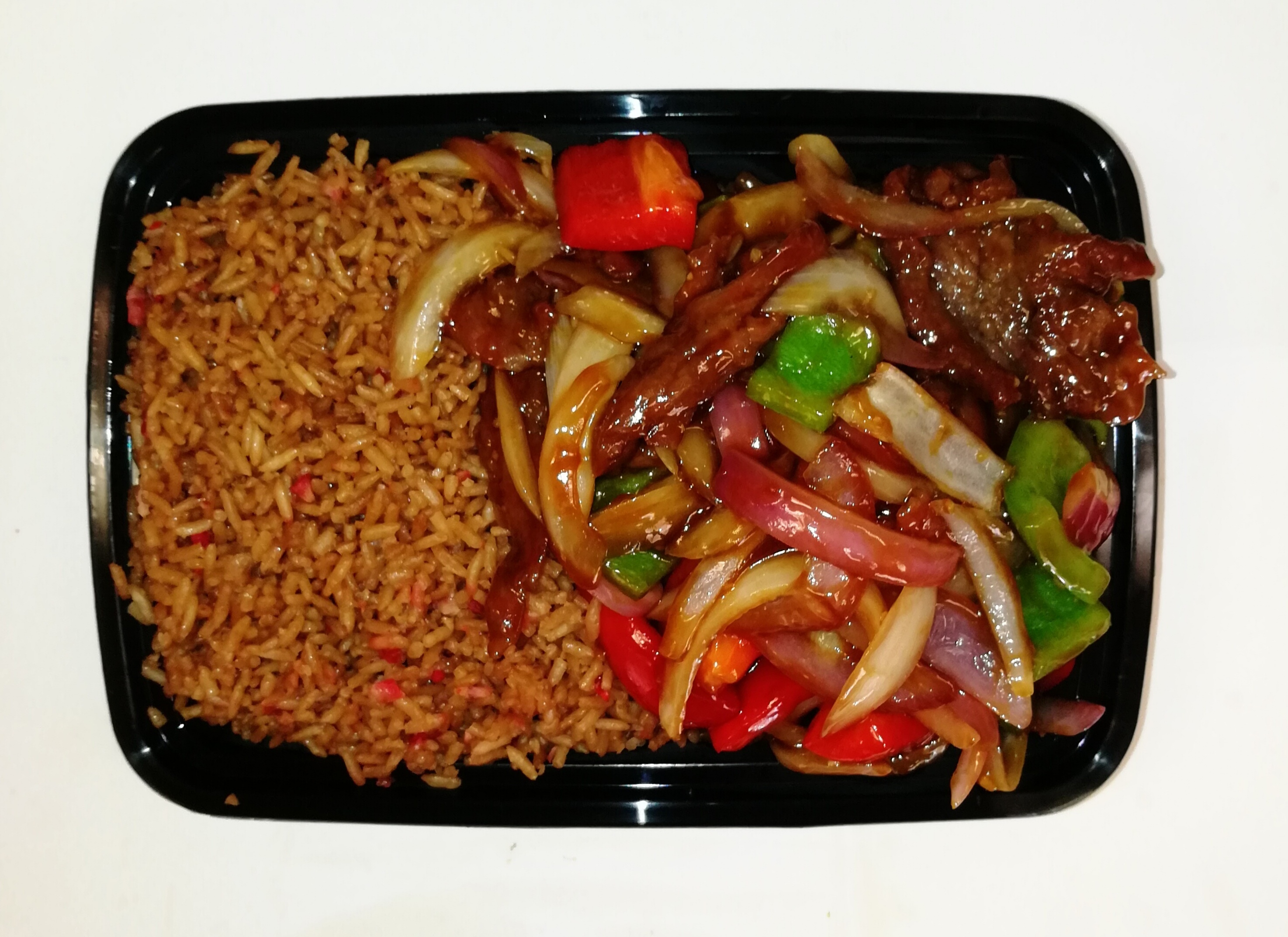Order C20. Pepper Steak with Onion Combo food online from Canton Wok store, Pawtucket on bringmethat.com