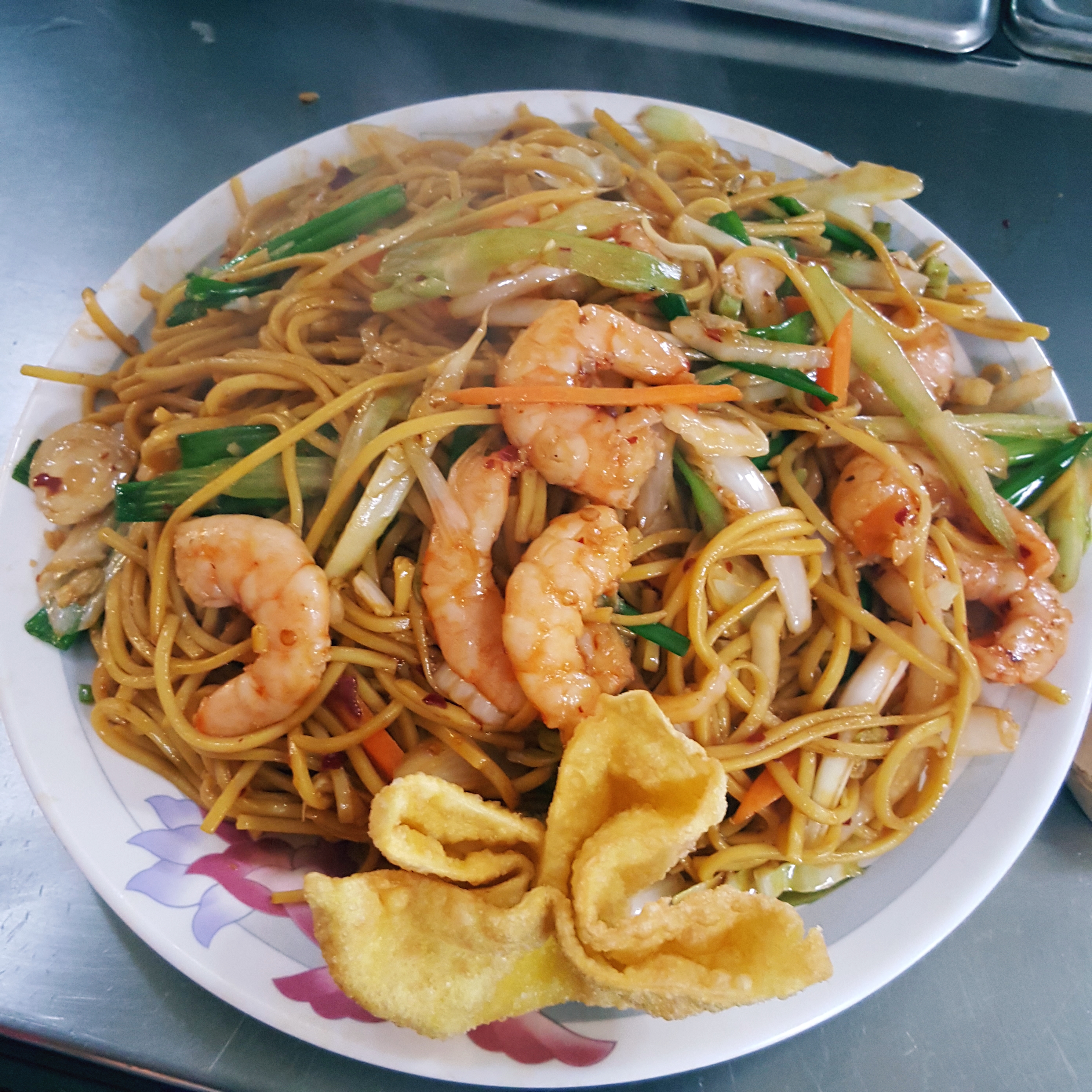 Order 42. Shrimp Lo-Mein food online from China Feast store, Kansas City on bringmethat.com