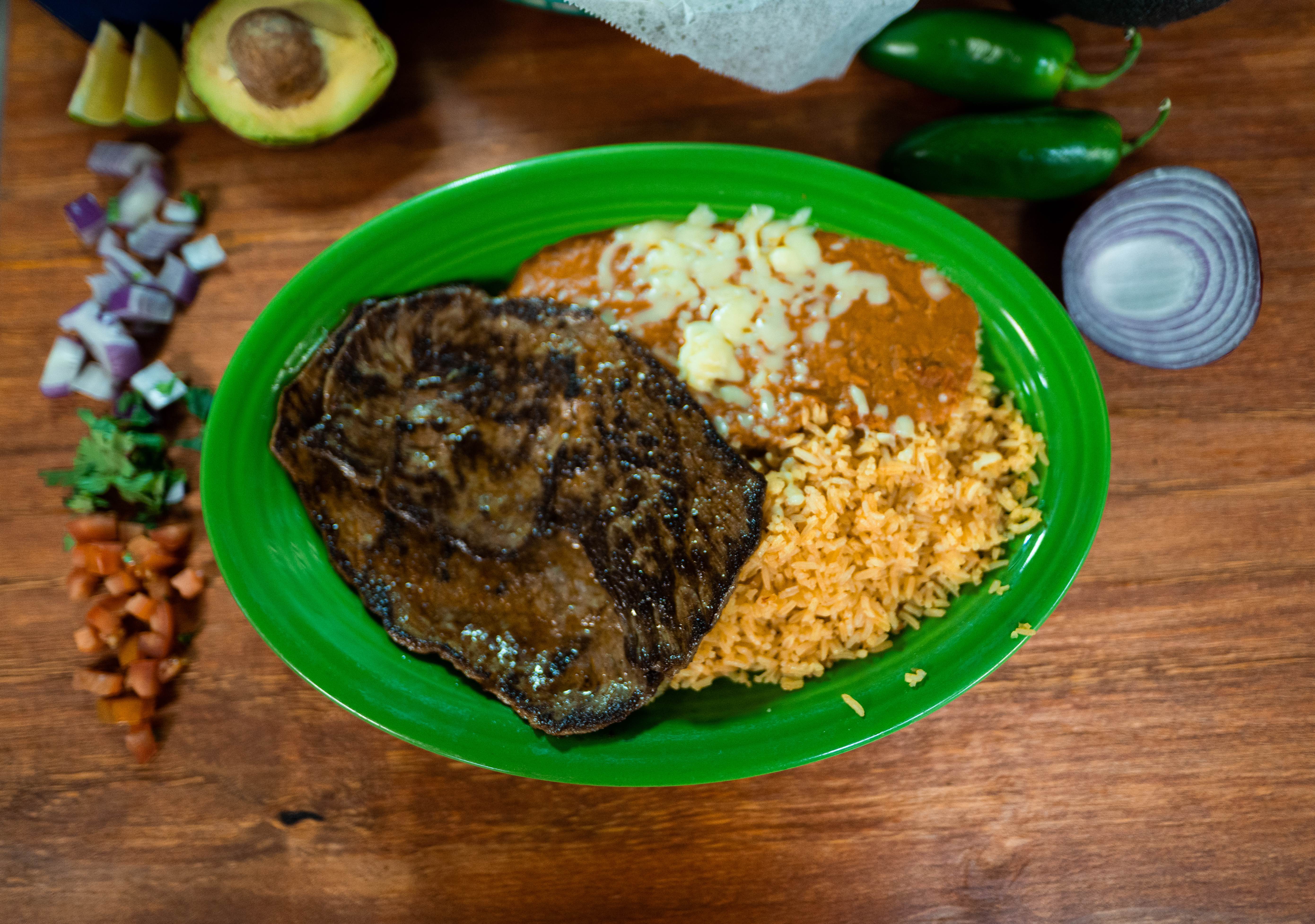 Order 50. Carne Asada food online from El Jimador Authentic Mexican Restaurant store, Rocky Mount on bringmethat.com