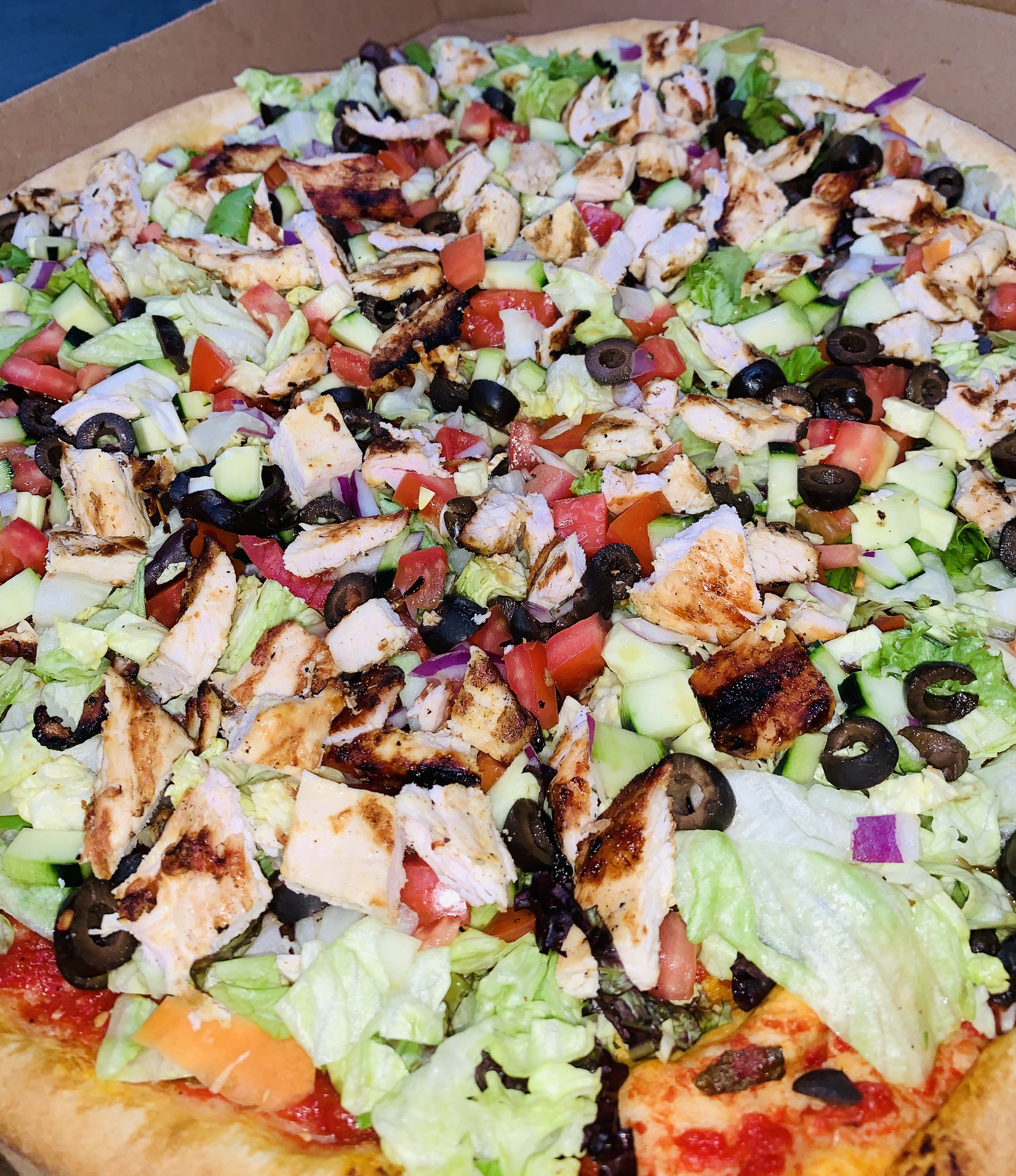 Order Salad Pizza food online from Westbrook Pizzeria store, Cortlandt Manor on bringmethat.com
