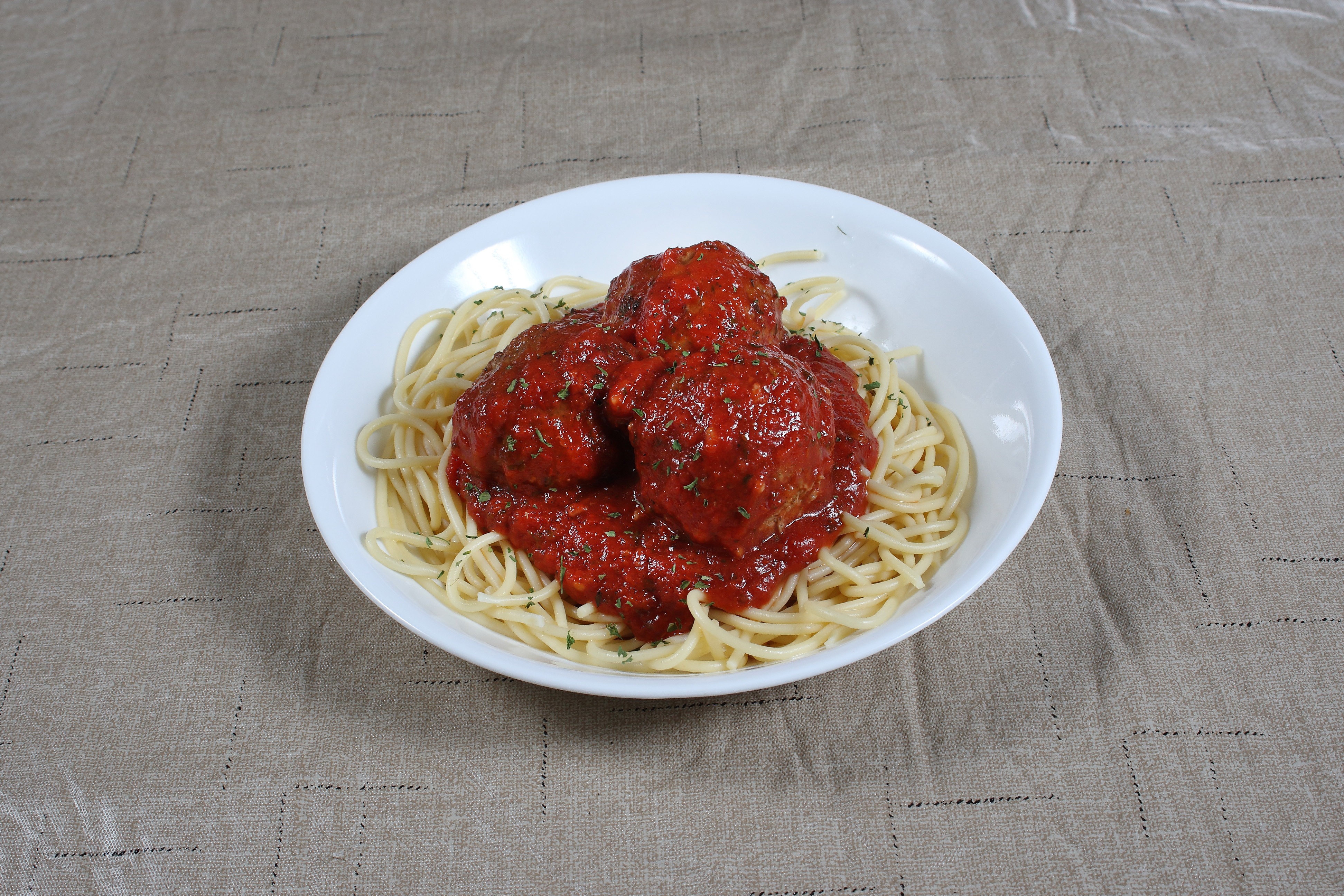 Order Spaghetti with Meatballs food online from Village Pizza store, Tega Cay on bringmethat.com
