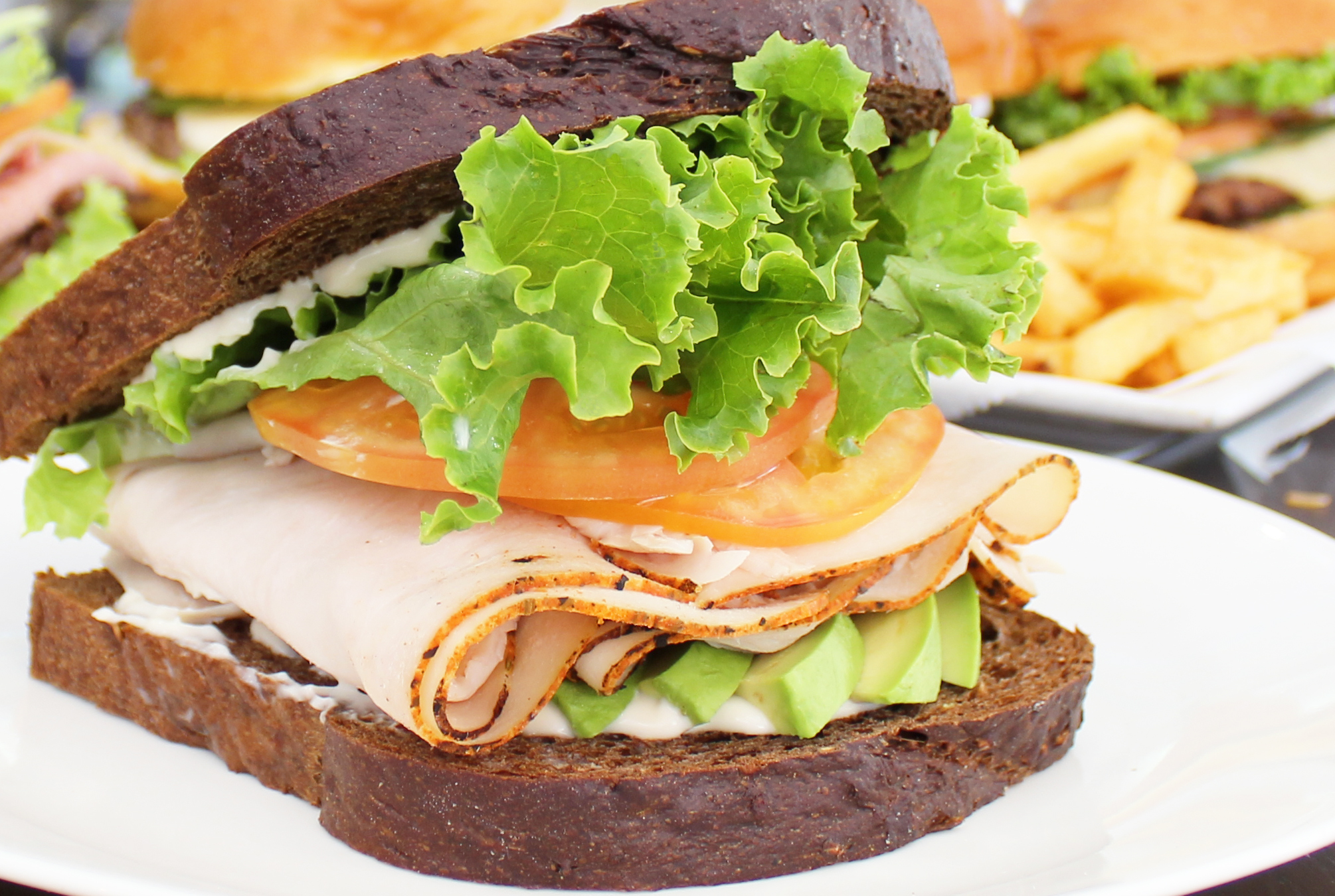 Order Turkey Avocado Sandwich food online from Green Cafe store, New York on bringmethat.com