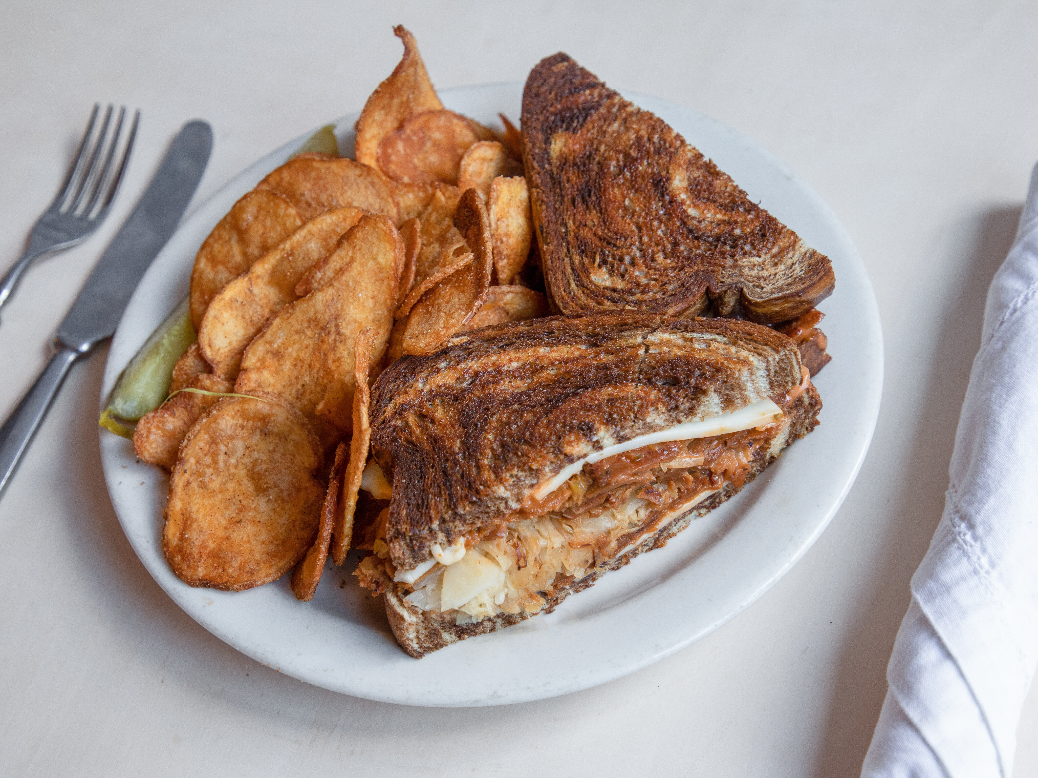 Order Vegan Reuben food online from The Hollow Bar & Kitchen store, Albany on bringmethat.com