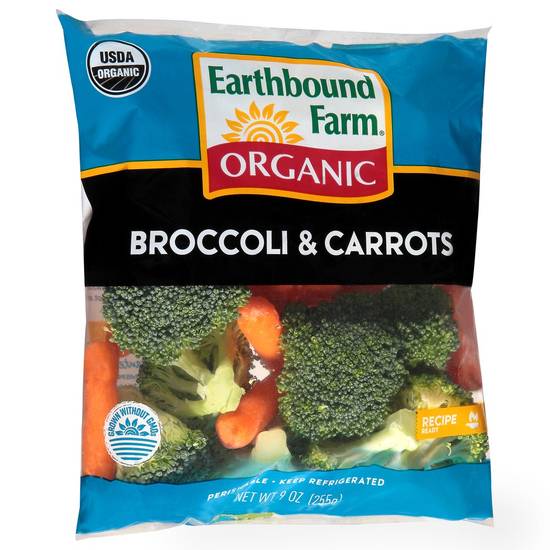Order Earthbound Farm · Organic Broccoli & Carrots (9 oz) food online from Jewel-Osco store, Oswego on bringmethat.com