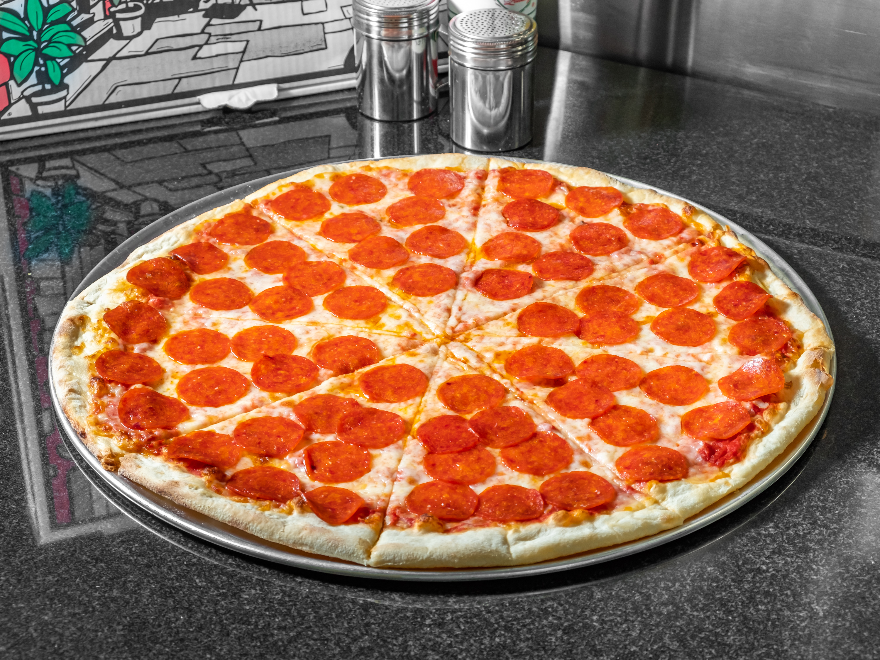 Order Pepperoni Pizza food online from Dough Boys Pizza store, Cherry Hill on bringmethat.com