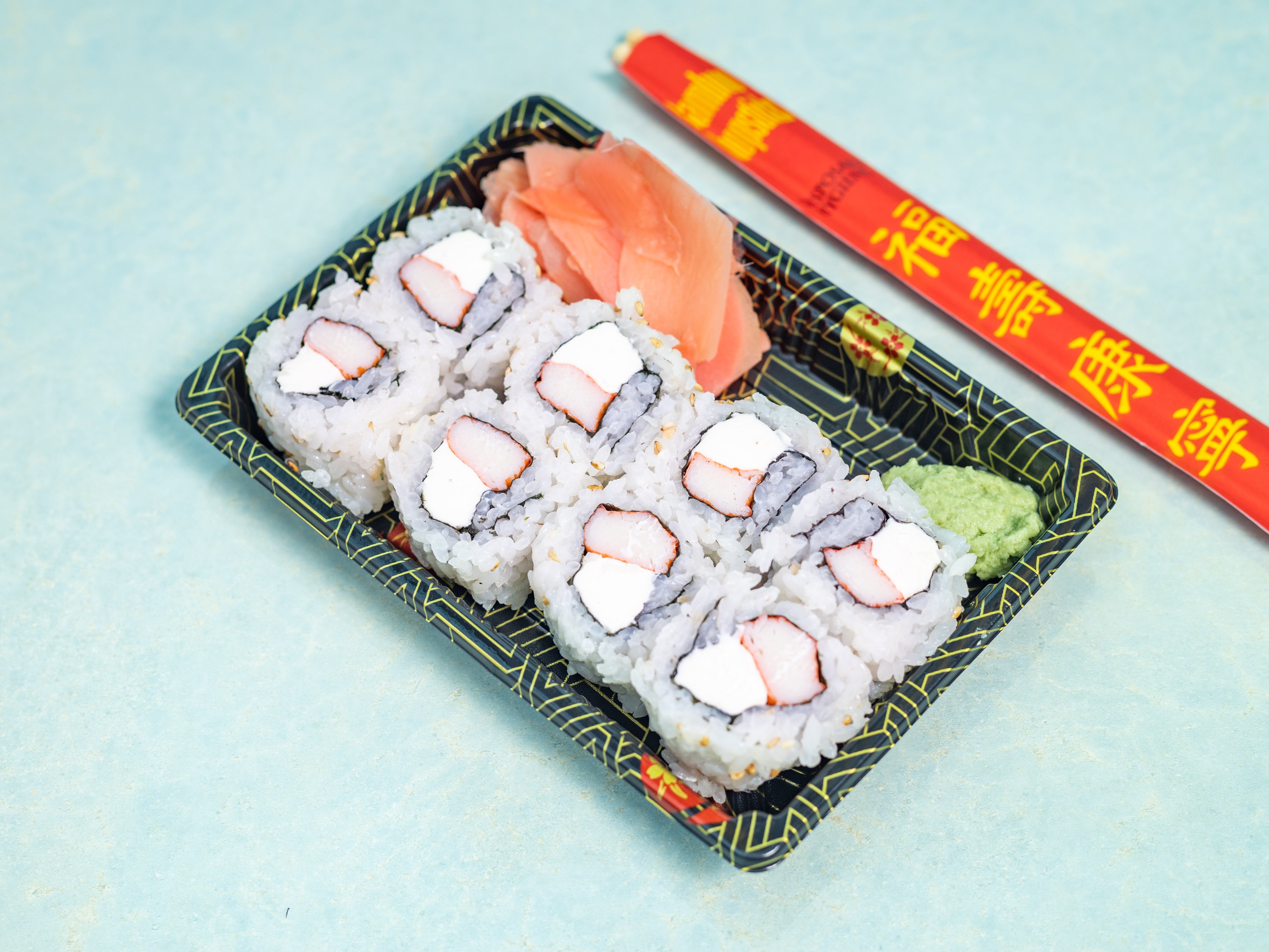 Order Philly Roll 8 Pieces Crab Stick & Cream Cheese Sushi  food online from New Japan Express store, Garner on bringmethat.com